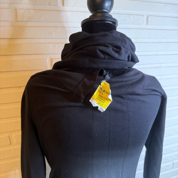 Poleci Black Goth Mock Turtleneck Sweater Dress, Women’s Size Small - Picture 9 of 13